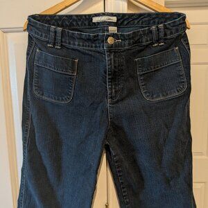 Chico's Platinum Denim Capri Shorts